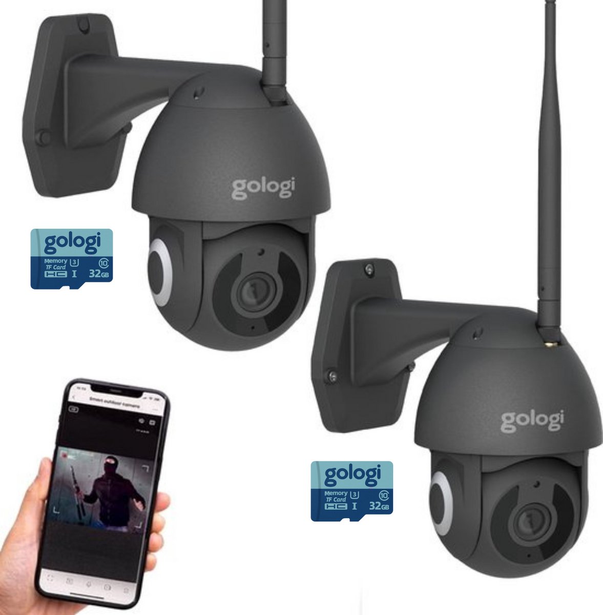 Gologi Beveiligingscamera Buiten 3K HD met Nachtzicht - 2 - Gologi - €109,95