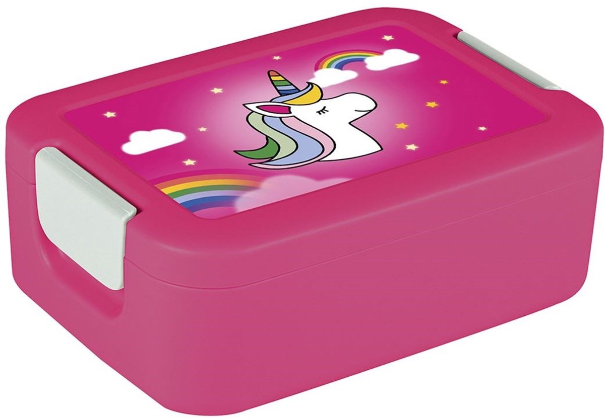 Sigma Home Food to go Broodtrommel (klein) Unicorn - fuchsia