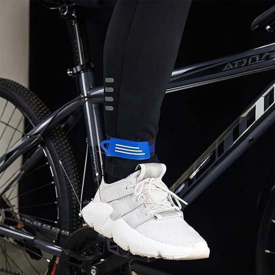 Broekklemmen - Set van 6 - Elastische Broekbinders met Klittenband voor Fietsers - Broekklem op de fiets - StrongFlow van Merkloos — afbeelding 3