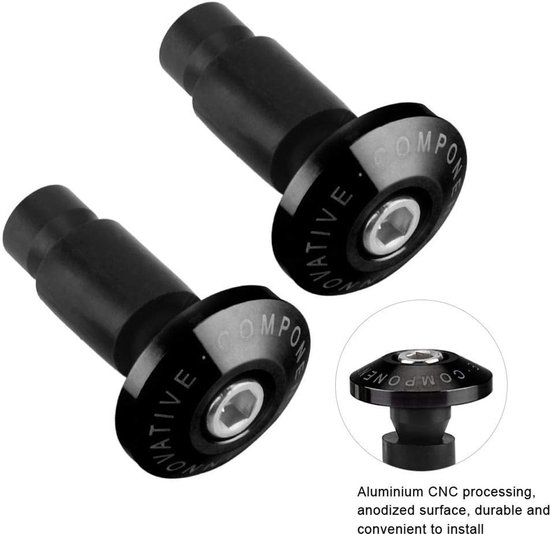 Universele motorfiets-stuurgreepdoppen - 1 paar - geschikt voor de meeste motorfietsen - diameter 22 mm - default Blanco Y Gris van Universele — afbeelding 5