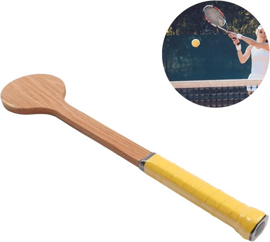 Tennislepel - Sweet Spot Trainer - Rode Eiken - Tennis Pointer Lepel Hout - Sweet Pointer Trainer - Racket Swing Praktijk - Trainingshulpmiddel Met Opbergtas Voor Sport - Verbeter Je Tennisvaardigheden — afbeelding 3