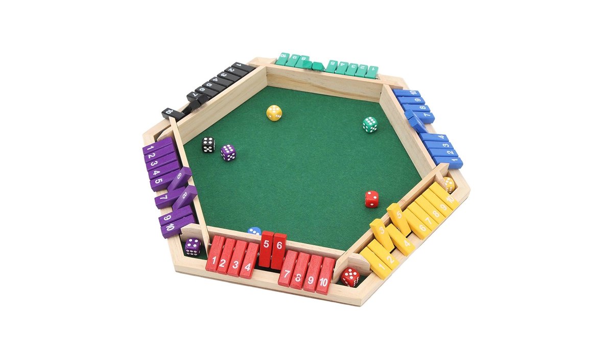 Houten Shut The Box voor 4 Spelers