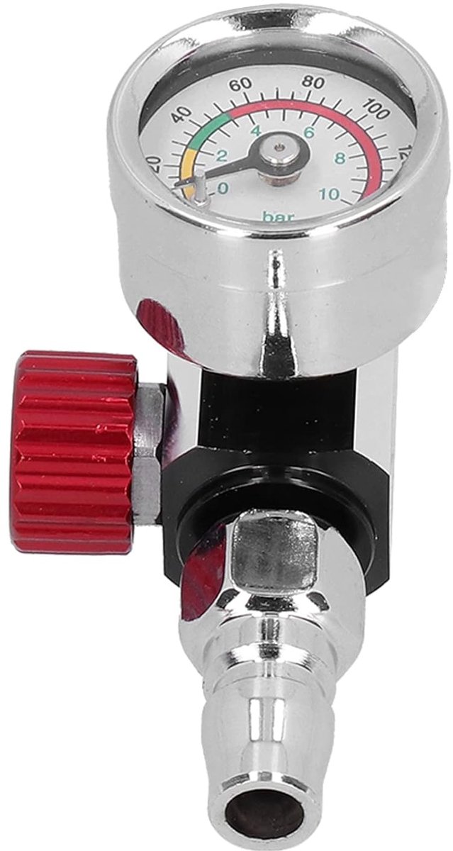 Drukregelaar van roestvrij staal - drukregelaar - manometer - schroefdraad G1/4 inch - spr