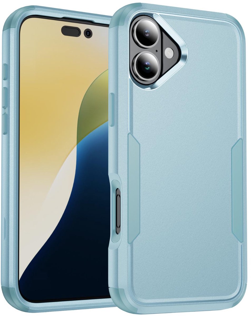 Mobigear Hoesje geschikt voor Apple iPhone 17 Telefoonhoesje Hardcase | Mobigear Ultra Tough Backcover Shockproof | Schokbestendig iPhone 17 Telefoonhoesje | Anti Shock Proof - Groen