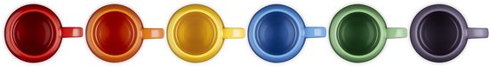 Tasses Le Creuset Vancouver Coupe 320 ml Couleurs arc-en-ciel Set de 6