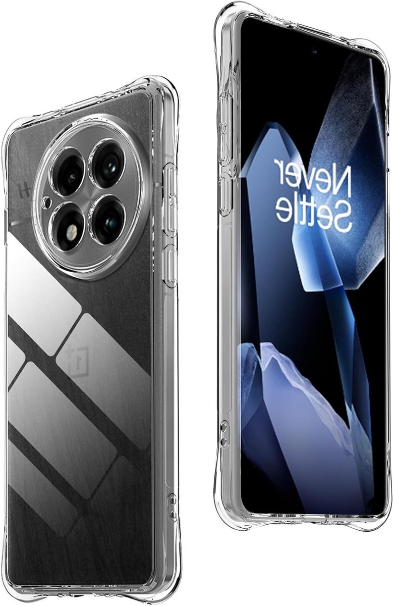 Ultradunne TPU Beschermhoes voor OnePlus 13 5G - Schokbestendig en Transparant met Anti-Vingerafdruk - Valbeveiliging