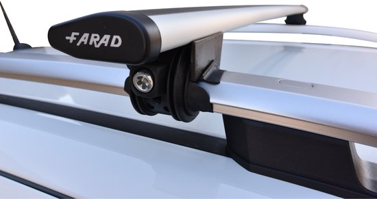 Galeries de toit adaptées pour Ford Tourneo Courier à partir de 2023 barres de toit ouvertes - Aluminium - Capacité de charge élevée 100 kg - Wingbar Argent - Merk Farad