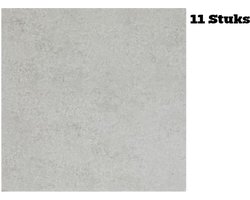 Zelfklevende vloertegels grijs - 30,5 x 30,5 cm - 11 stuks