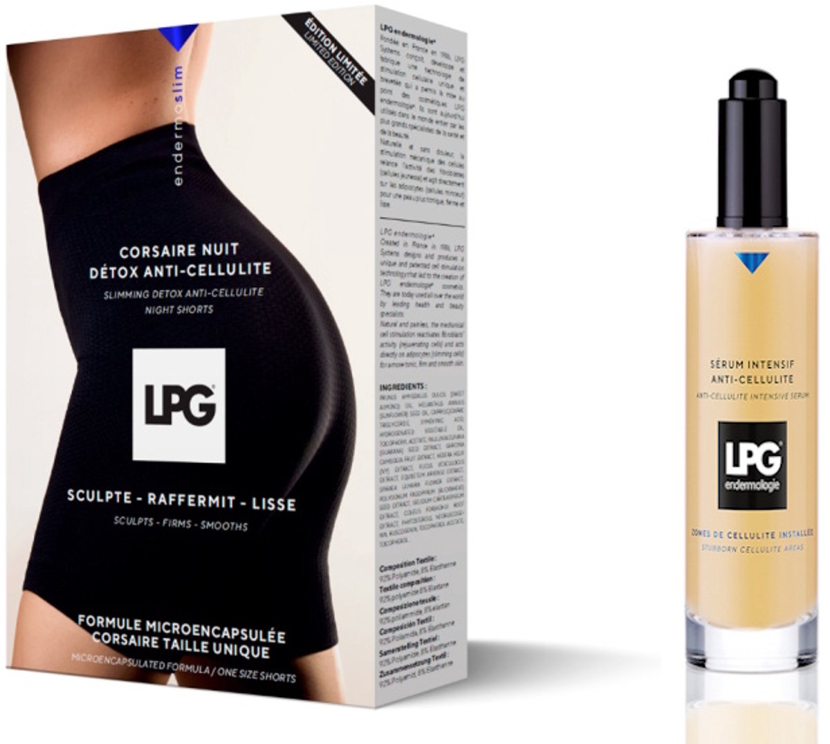 LPG - Endermologie - combipack - corsaire nuit detox + anti-cellulite serum 100 ml