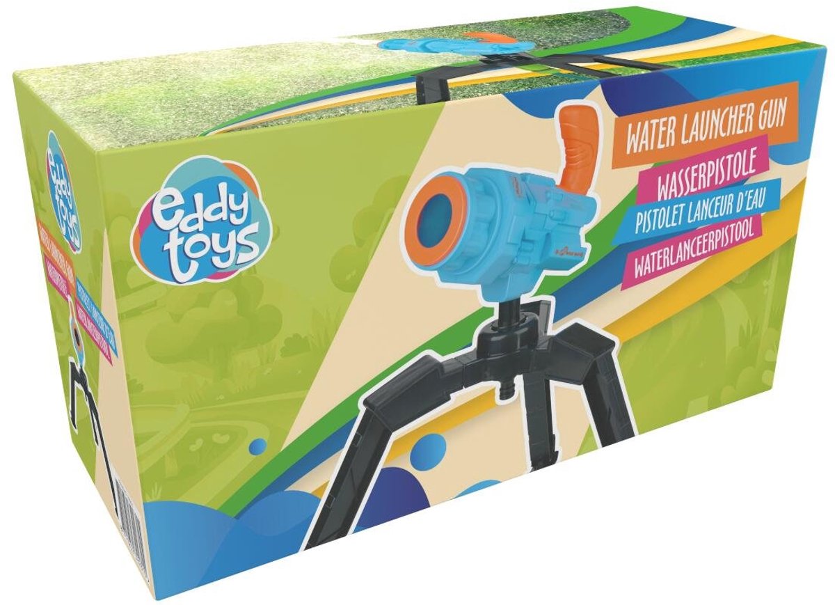 Eddy Toys Waterkanon op Statief – Waterkanon met Tuinslangaansluiting – Draaibare Tuinsproeier voor Kinderen – Buitenspeelgoed met Driepoot – ca. 46 cm – foto 2