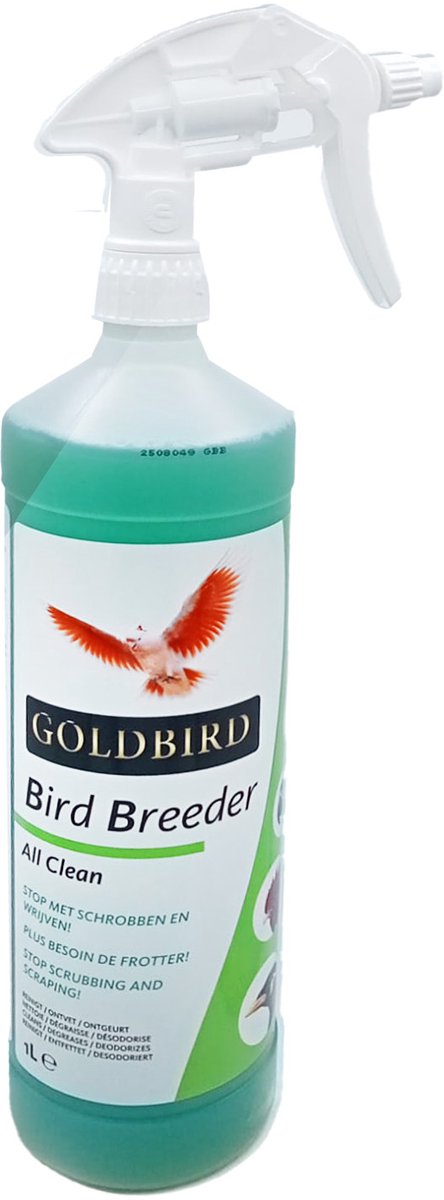 Green7 Bird Breeder - Biologisch Afbreekbaar Schoonmaakmiddel Voor Vogelkooien, Volieres, etc - 1 liter