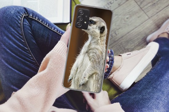 Coque de téléphone adaptée au Samsung Galaxy A53 5G - Suricate - Animal - Sauvage - Coque de téléphone en Siliconen