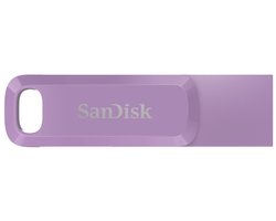 SanDisk Ultra Dual Drive Go USB 256GB, 256 Go, USB Type-A / USB Type-C, 3.2 Gen 1 (3.1 Gen 1), 400 Mo/s, Pivotant, Lavande