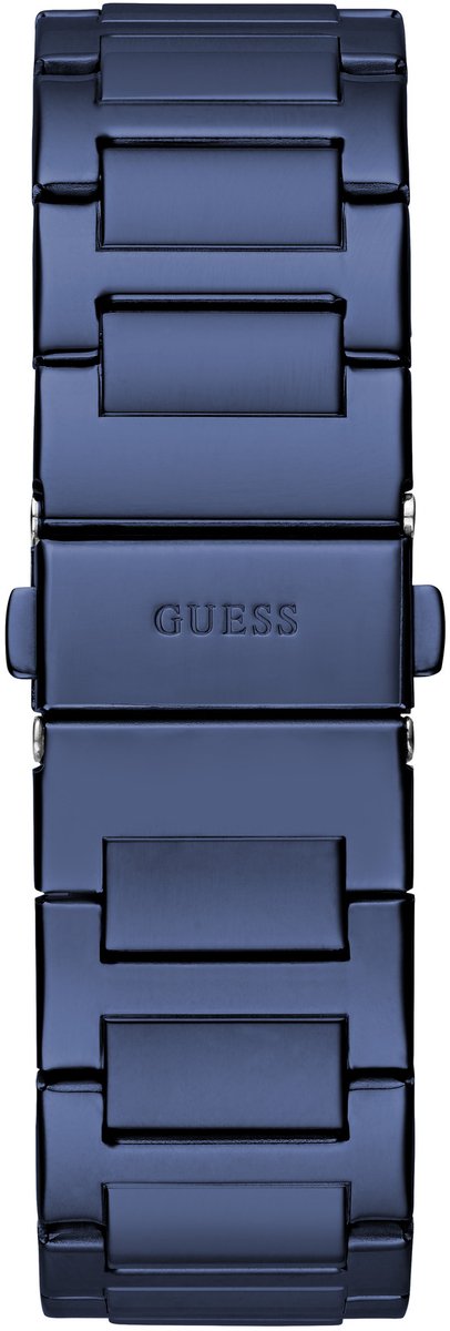 Guess Integrity Analoog Horloge Blauw Case: 100% Stainless Steel | Armband: 100% Acier Inoxydable 42 GW0631G3