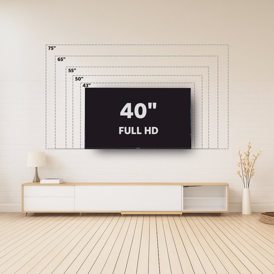 Salora SMART40TV, 101,6 cm (40"), 1920 x 1080 pixels, LED, Smart TV, Wifi, Noir