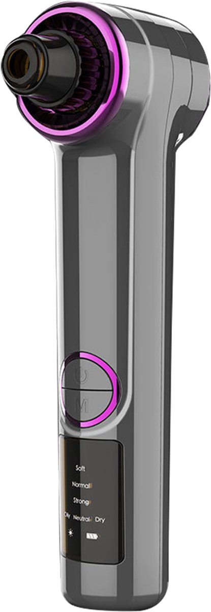 Elektrische mee eter verwijderaar - poriën vacuüm - Blackhead Remover Pore Vacuum-Hot Compress-Upgraded Facial Pore Cleaner-Pore Extractor Acne White Heads Removal Toolr-3 Probes Blackhead-r Women & Men-grijs