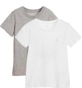 Calvin Klein - Jongens - 2-Pack Ronde Hals Basis T-shirt - Wit - 140/146