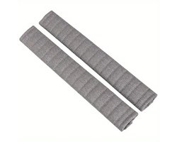 Gordelbeschermer Grijs Extra Lang 48 CM - Zachte Gordelhoezen 2 stuks - Gordelkussen - Kasey Products