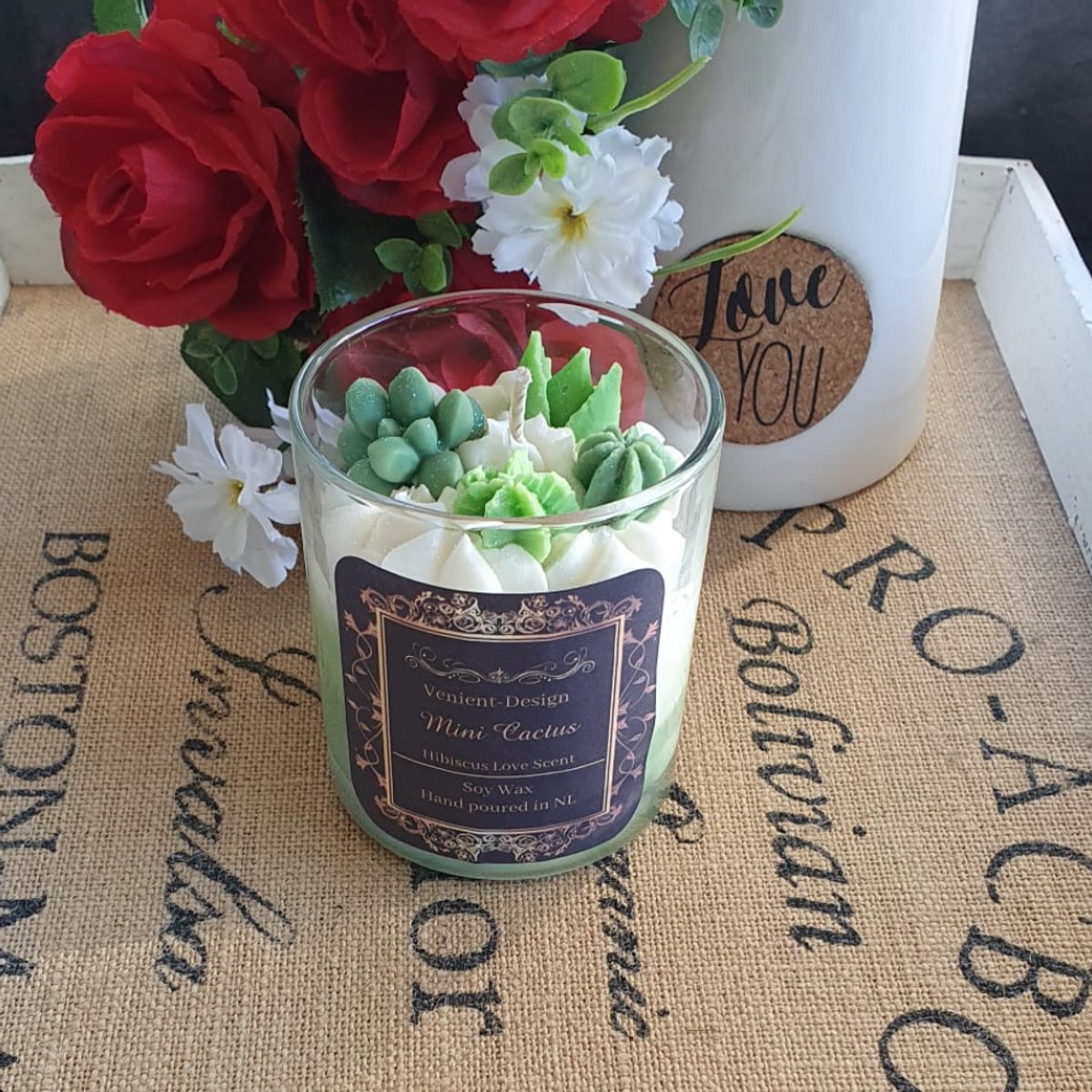 Mini Cactus Candle - Handmade by Venient Design