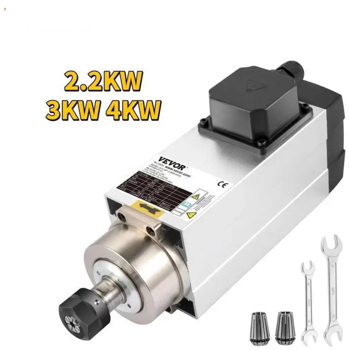 Motor - Spindelmotor - Luchtgekoelde Spindelmotor - Elektromotor - 1.5KW ER11 Rond - voor CNC-Frees Graveerfreesmachine Gebruik
