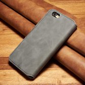 Leren Wallet Case - iPhone 6(s) - Retrostijl - Grijs - DG-Ming.