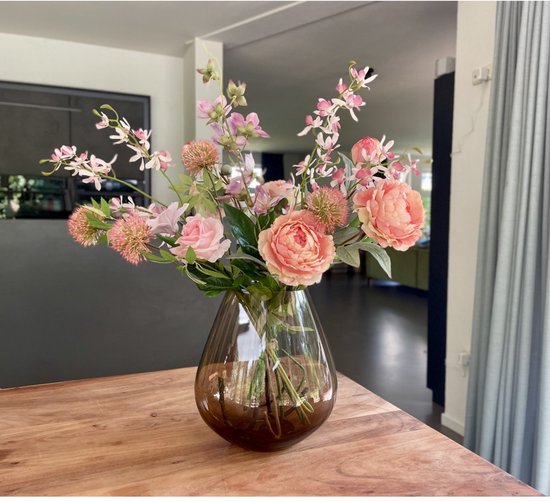 Bouquet de fleurs en soie - Bouquet de soie Soft Pink Dream - Sans entretien - Fleurs artificielles