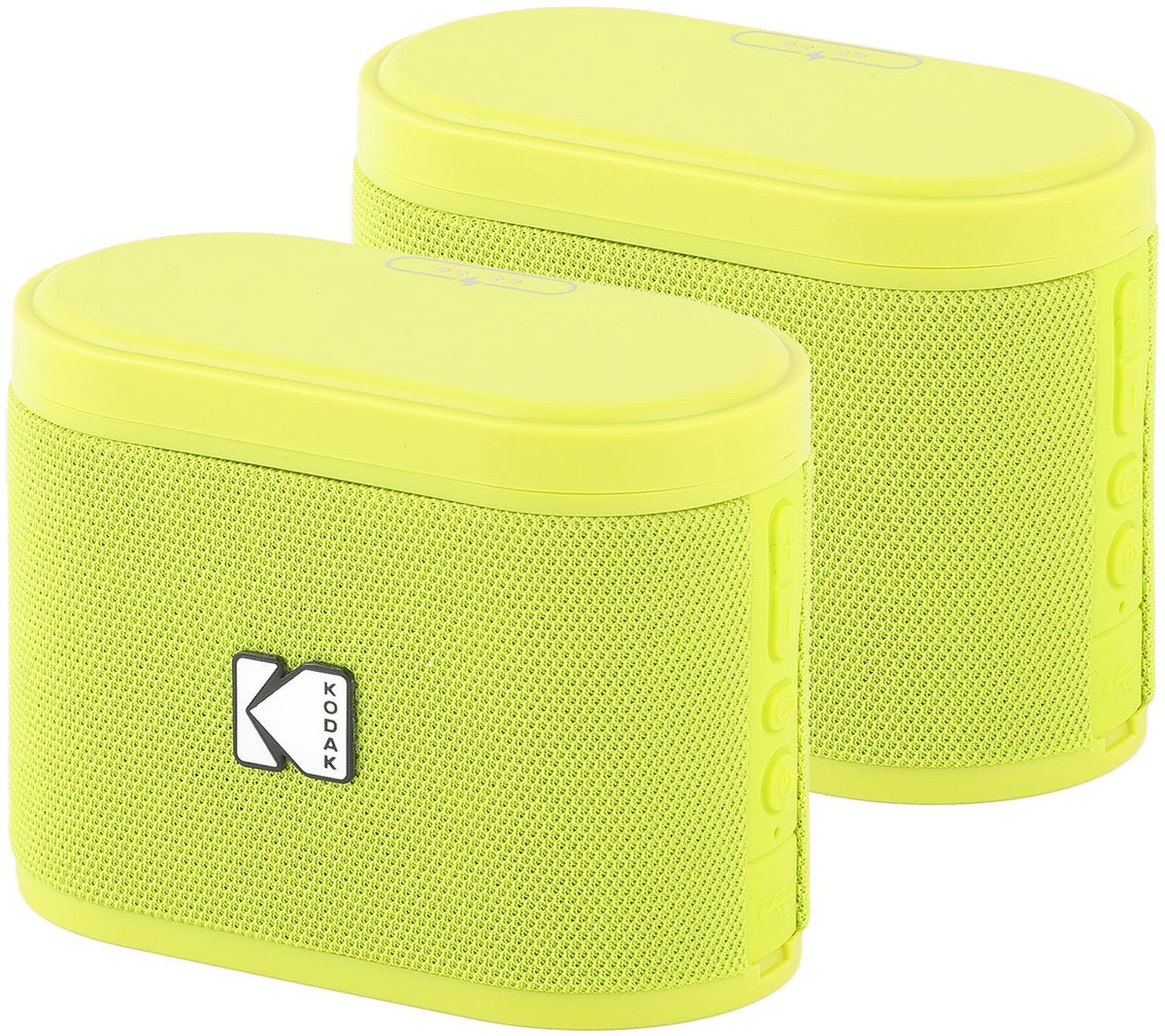 Kodak SoundBrix Bluetooth Speaker – Draadloze Muziek Box –5W RMS - 2pcs – Geel