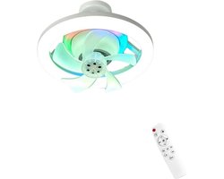 Nivard Plafondventilator - Met Verlichting - Plafond Ventilator - Met Lamp - Plafonniere Met Ventilator - Met Licht