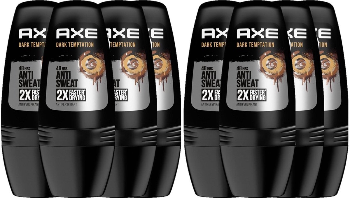Axe Deo Roller - Dark Temptation Dry - 8 x 50 ml