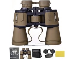 PolkaHome® verrekijker 10x50, binoculars voor Volwassenen & Kinderen Spotting Scope Telescoop Met Draagtas & Nekkoord – Vogel Spotten, Reizen, Jagen