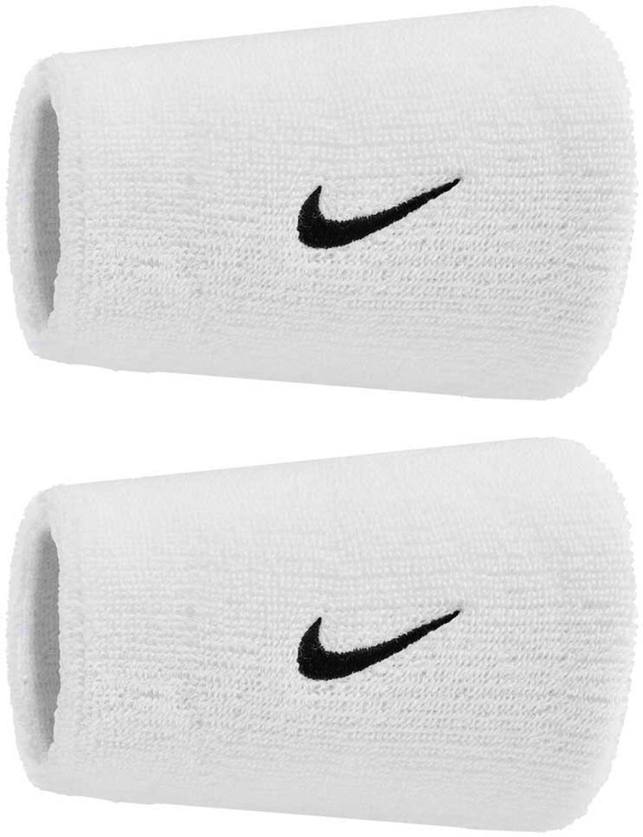 Nike Accessories Swoosh Classic Doublewide Polsband 2 Eenheden Wit Man,Vrouw