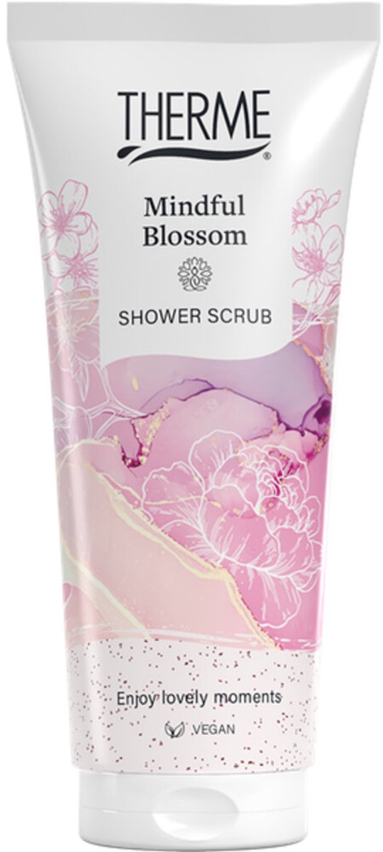 THERME Mindful Blossom Shower Scrub 200ml - 6 x 200 ml - Voordeelverpakking