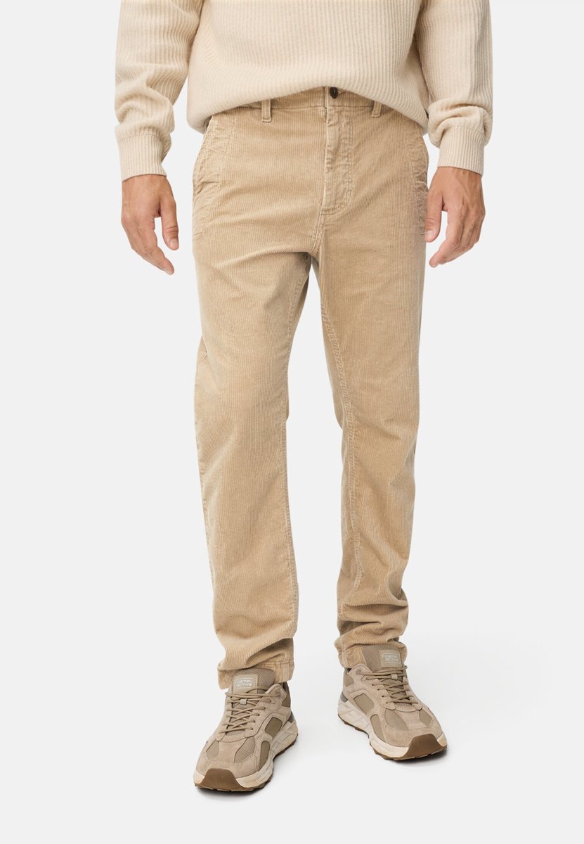 camel active Regular fit chino broek van corduroy - Maat menswear-38/32 - Beige