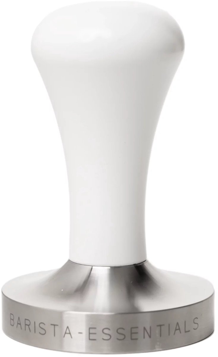 Tamper – 58.5mm - E61 – RVS - Wit– Koffie Tamper – Espresso Tamper - Koffie Stamper - ECM - Gaggia - Vibiemme – Espressomachine - Barista Essentials