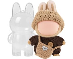 foto van Fits4Kids® Labubu Kleding & Beschermhoes (17 Cm) – Geschikt Voor Labubu Pop Mart – Outfit + TPU Hoes (Pop Niet Inbegrepen)