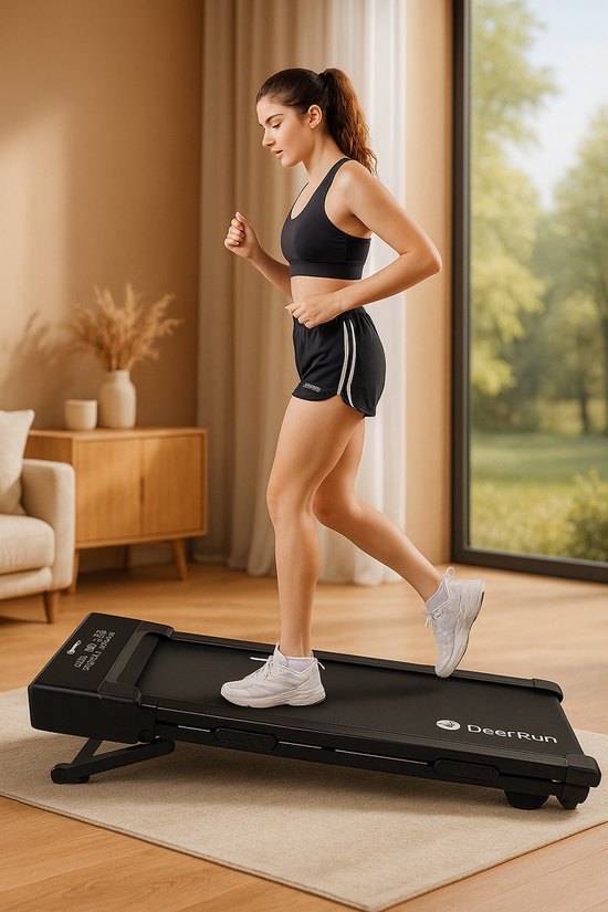 DeerRun Loopband 3 PK Motor 10 km/u Zwart - Loopband - €289,99