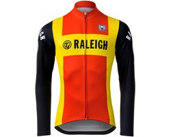 Retro TI Raleigh fietsshirt met lange mouwen en volledige rits - M
