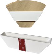 Koffiefilterhouder - Wit - Koffiefilters houder - Koffiefilter Houder - Wandmontage - Inclusief Bevestiging