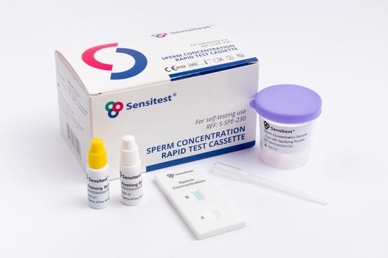 Spermatest Zelftest - Vruchtbaarheidstest voor Mannen Thuis - Sperma Testkit - Sperm Test