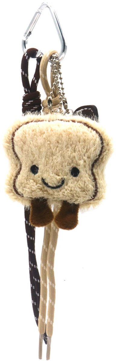 Sleutelhanger – mini Knuffel Brood – 10-13cm