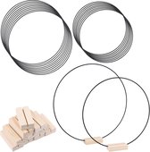 Lot De 10 Anneaux Métal Noir 30 Cm - Cadres Ronds Pour Bricolage, Attrape-Rêves, Décor Mariage Et Suspension Murale