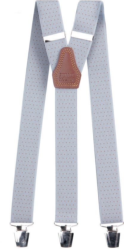 Pierre Mouton - Bretelles - Pin-point Grijs/ marron