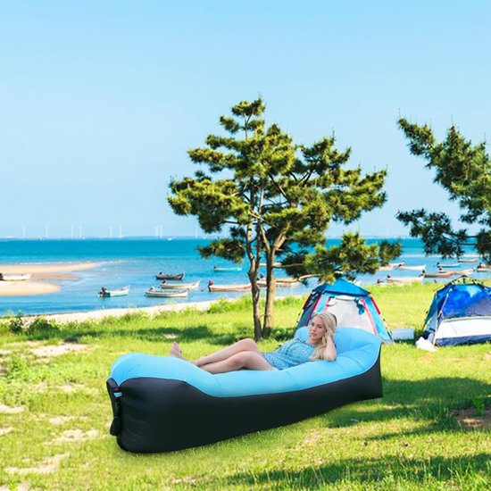 Unyqoos® Ruime en Draagbare Opblaasbare Luchtbank voor Kamperen en Strandactiviteiten van Unyqoos — afbeelding 4