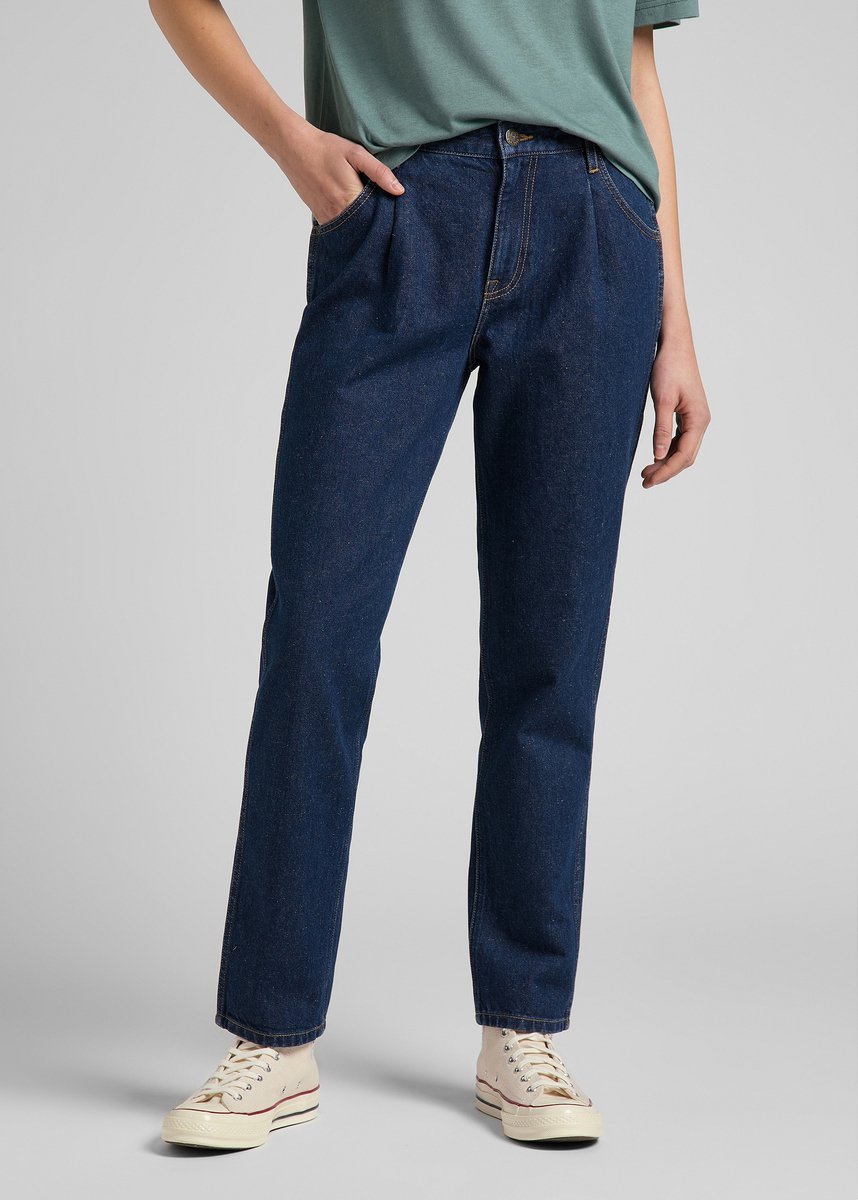 Lee Carol Pleated Rinse W28 X L31 Blauw