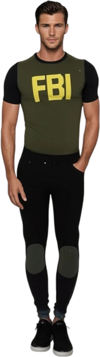 Verleidelijke FBI Roleplay Outfit – Shirt, Broek & Pet – Maat XL