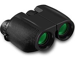 Compacte verrekijker - voor vogelspotten, jagen, theater - zwart - verrekijker - 10x25 - BAK4 - Fully Multi-Coated (FMC) - waterdicht - wordt geleverd met nekriem