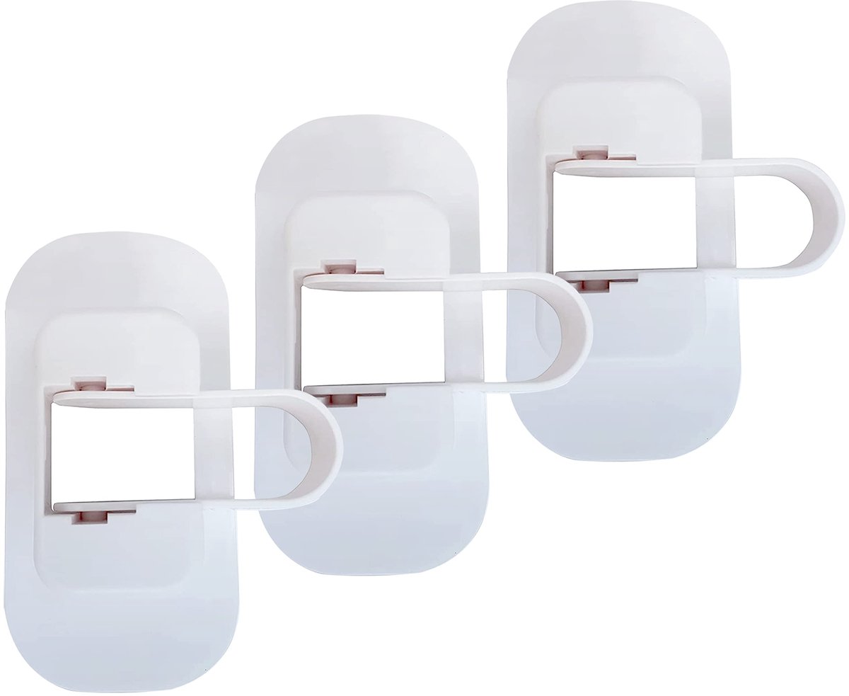 Dreambaby G1482BB Zelfklevend deurkrukslot – Kindveilig voor deuren en handgrepen – Past op de meeste deurknoppen – Verpakking van 3 – Wit