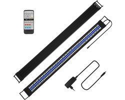 45W Aquarium led verlichting RGB - Lengte 117.5cm - Via de afstands bediening kunt u de kleuren instellen - Dimmen van de rgb aquarium verlichting is ook mogelijk - IP44 - Timer-functie, Functie voor zonsopgang en zonsondergang