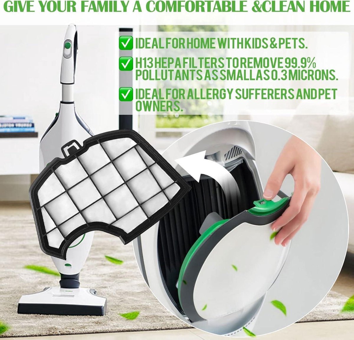 Allecto Plus - Set van 12 stofzuigerzakken geschikt voor Vorwerk VK 140 en VK 150 - 12 stuks vervangende zakken met zoekwoorden "stofzuigerzakken" en "Vorwerk".