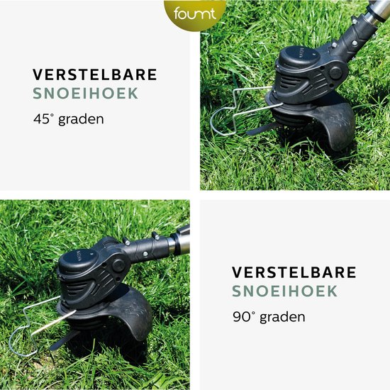 Mardin Kantenmaaier - Grastrimmer - Bosmaaier - Incl. 2 accu's en lader - Zwart/Groen